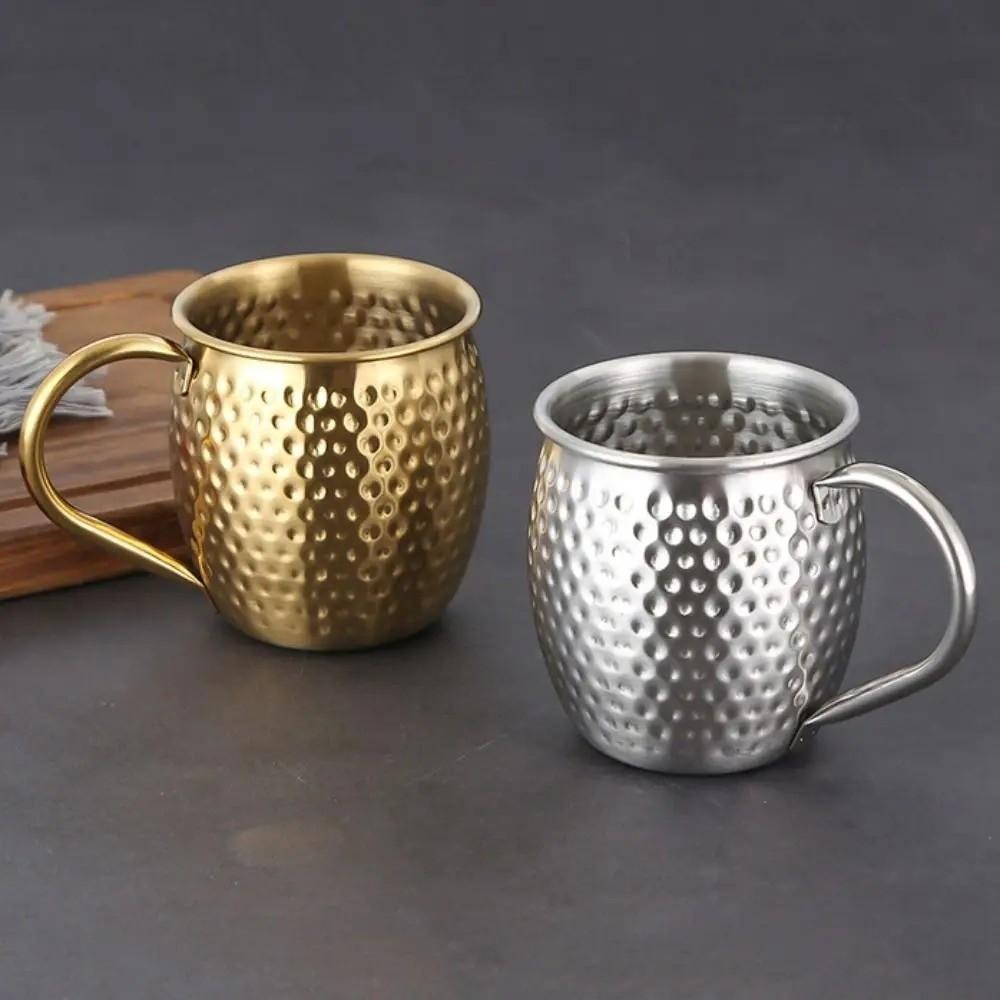 Creative 520ml Moscow Mule Mug Rust-proof Stainless Steel Beer Mug Easy To Clean Large Capacity Cold Drink Cup Coffee Cup