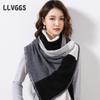 Pure wool women's scarf casual fashion trend autumn scarf autumn and winter Jie warm extended knitted shawl