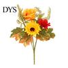 Simulation Greenery for Interior Decoration Artificial Fall Flowers, Faux Silk Flower Arrangement, Realistic Bouquet Long Lasting Flowers Weddings