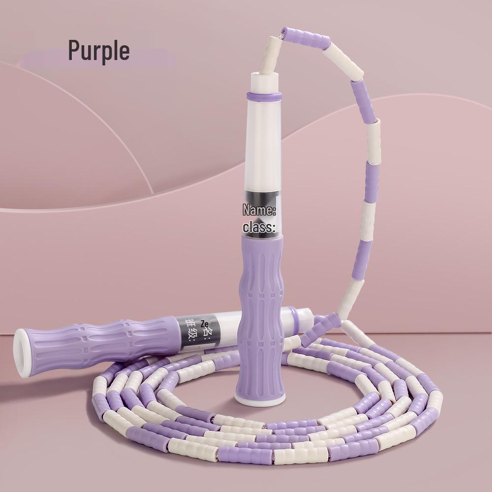 Adjustable Bamboo Jump Rope for Kids - Primary School & Kindergarten Beginner Special