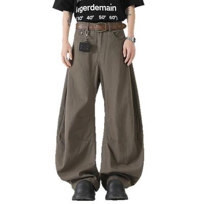 Jeans Men's and Women's Trendy Brand Loose Straight Casual Pants Wide-leg Pants