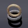 Hip-Hop Ring Micro-Inlaid Full Zircon Ring European and American Hip-Hop Personality Simple Men's Ring Jewelry Wholesale