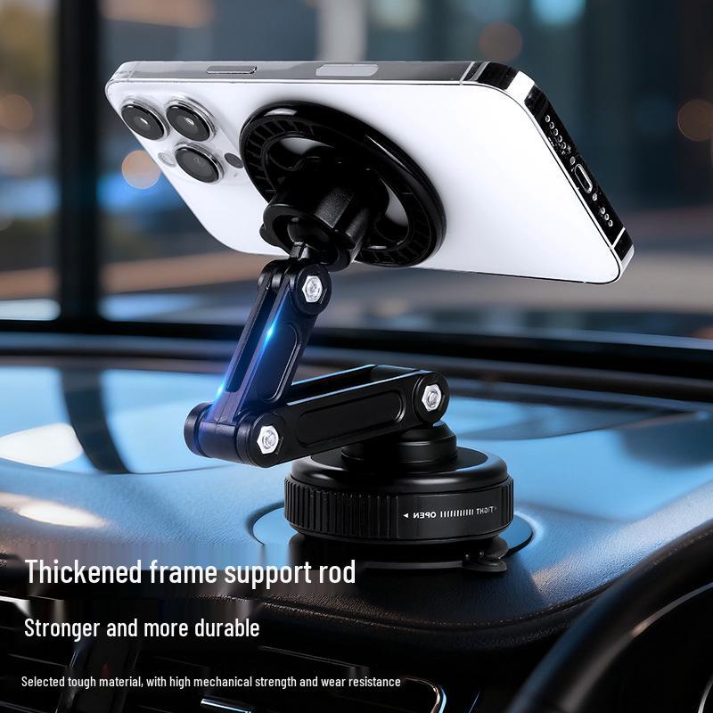 Rotating Magnetic Suction Cup Phone Holder & Foldable Car Mount