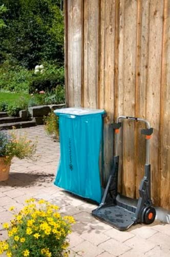 GARDENA Gartenwagen mit Kehrschaufel, Türkisblau, 70 kg Tragfähigkeit, 232-20