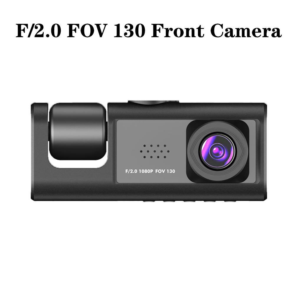 Universal Interior Monitor HD 1080P 12V Auto Accessories 3 Lens Driving Video Recorder 2 Inch Screen Car DVR Dash Cam Rearview Camera