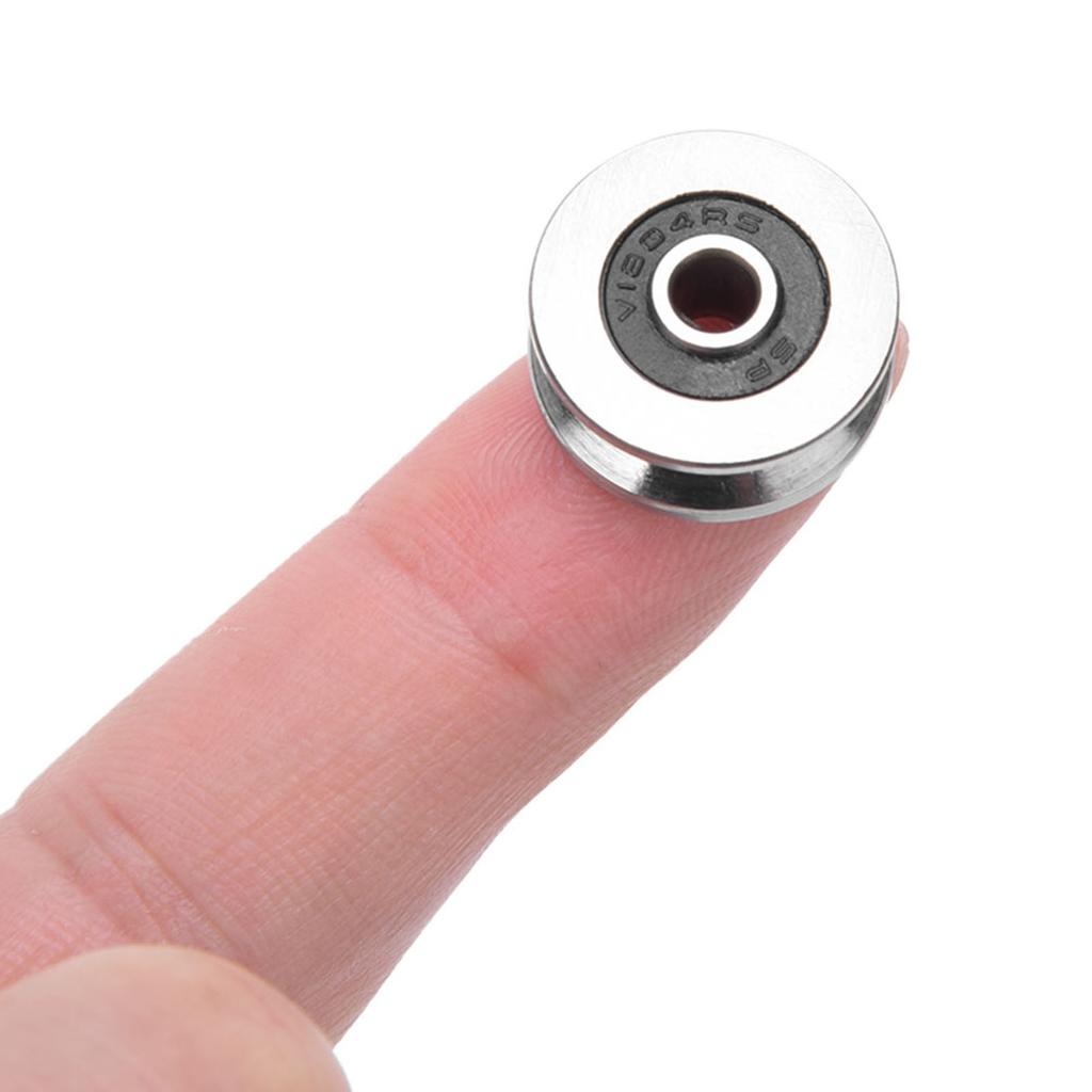 10 Stück TV0418 4*18*8mm V-Nut Spurrollenlager Führungsschienenlager