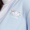 Adidas Gestreifter Strick-Cardigan mit Einreiher für Damen Tops Hellrosa Blau IP3760