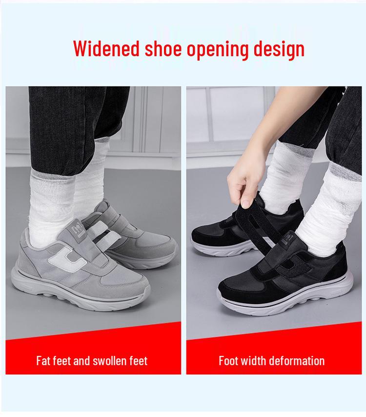 8209 Lightweight Non-Slip Mesh Walking Shoes for Seniors - Hook-and-Loop Low-Top Sneakers for Men and Women.