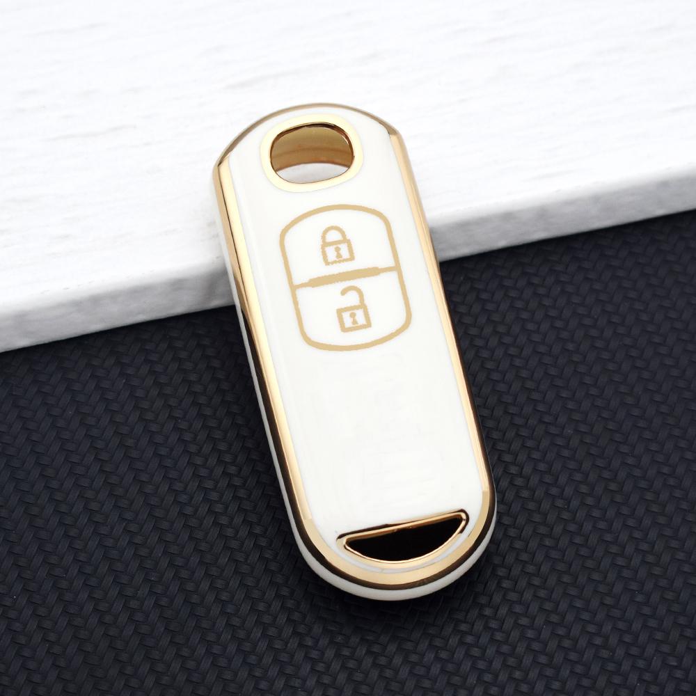 2/3/4 Buttons TPU Protective Key Fob Cover for Mazda Atenza Axela Demio 2 3 6 CX-3 CX-5 CX7 CX-9 2015-2019 Key Cover Key Chain
