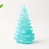 1pc Small Christmas Tree with Natural Crystal Synthetic Gemstone Inside, Lucky and Prosperous Growing Fluorite Bonsai Money Plant