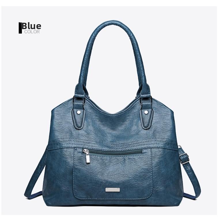Single Shoulder Mom Girl Large Capacity Soft Leather Casual Bag Trendy Crossbody Handbag