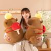 Table Tennis Capybara Doll Ugly Cute Sports Kapibara Doll Plush Toy Children's Birthday Gift Throw Pillow Girl