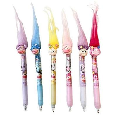 Funny Hair-Tie Novelty Ballpoint Pen Set – 6pcs (Style It Your Way – Tie, Twist, and Write with Fun)