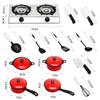 Delightful 13pcs Kid Play House Toy Kitchen Utensils Cooking Pots And Pans Set