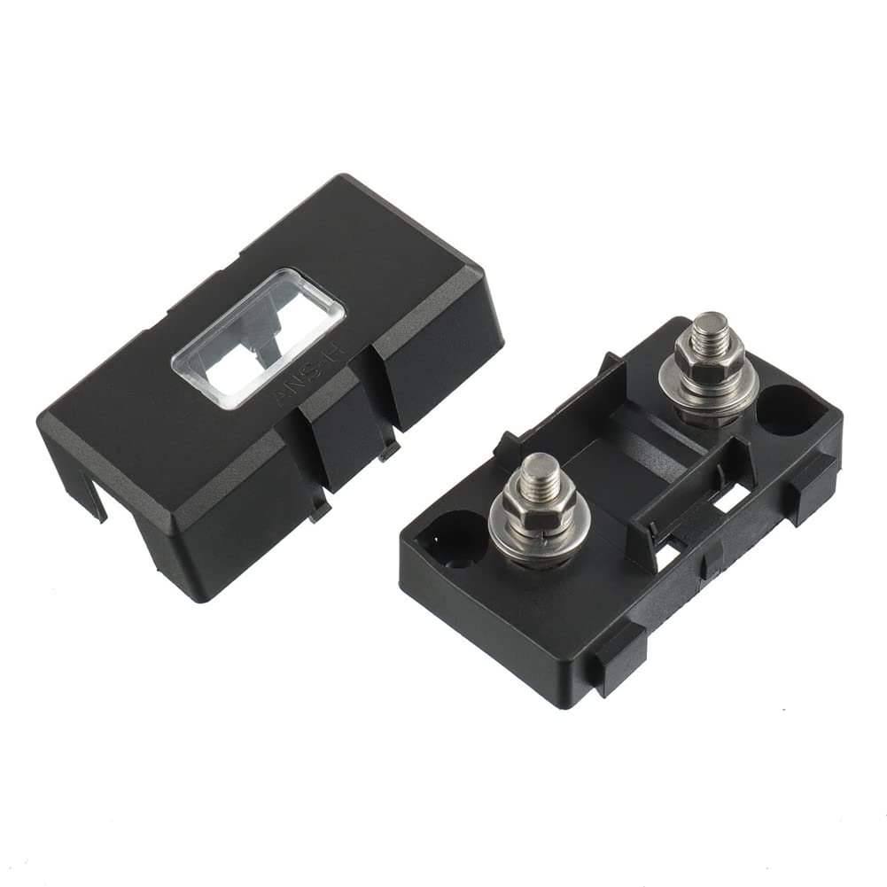 Hlsicnalm 2X ANS-H Car Fuse Holder and 2X High Current Bolt-on Midi Fuse 40A