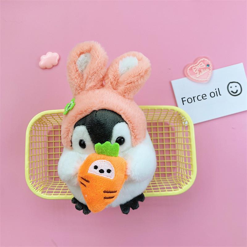 Cute Pp Cotton Filled Penguin Plush Toy Animal Keyring For Car Interior And Gift