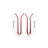 For Toyota Camry Red Carbon Fiber Interior Window Control Side Cover Trim Strip