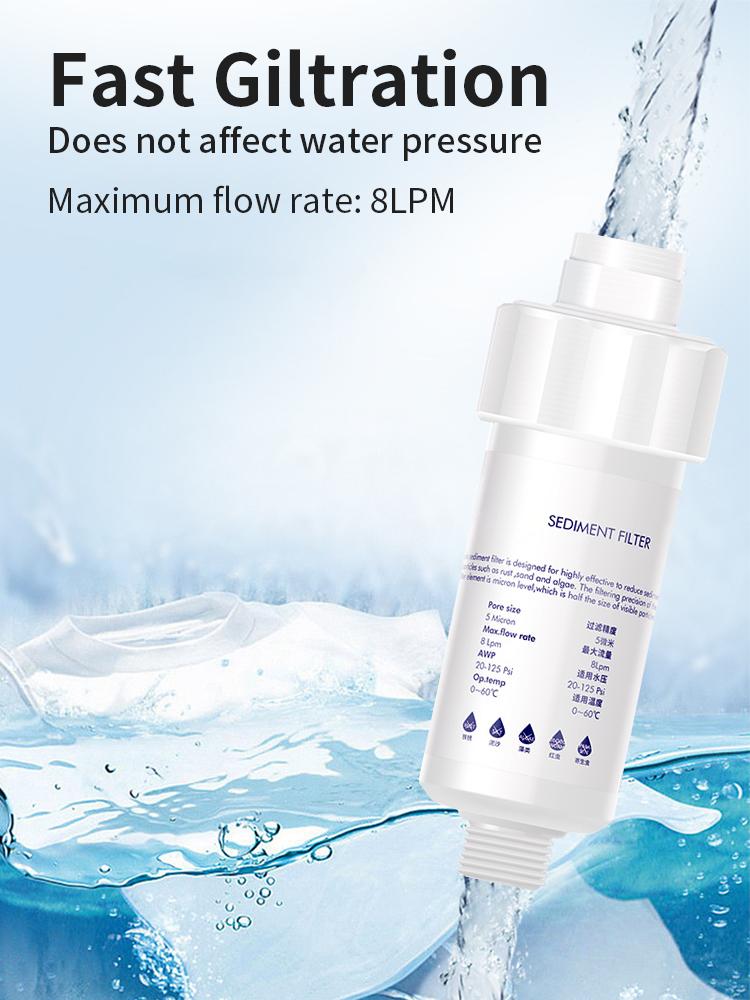 PP Cotton Pre-Filter Water 8LPM Shower Filter Washing Machine Filter Water Filter Cartridge Cotton Filter Small Household Filte