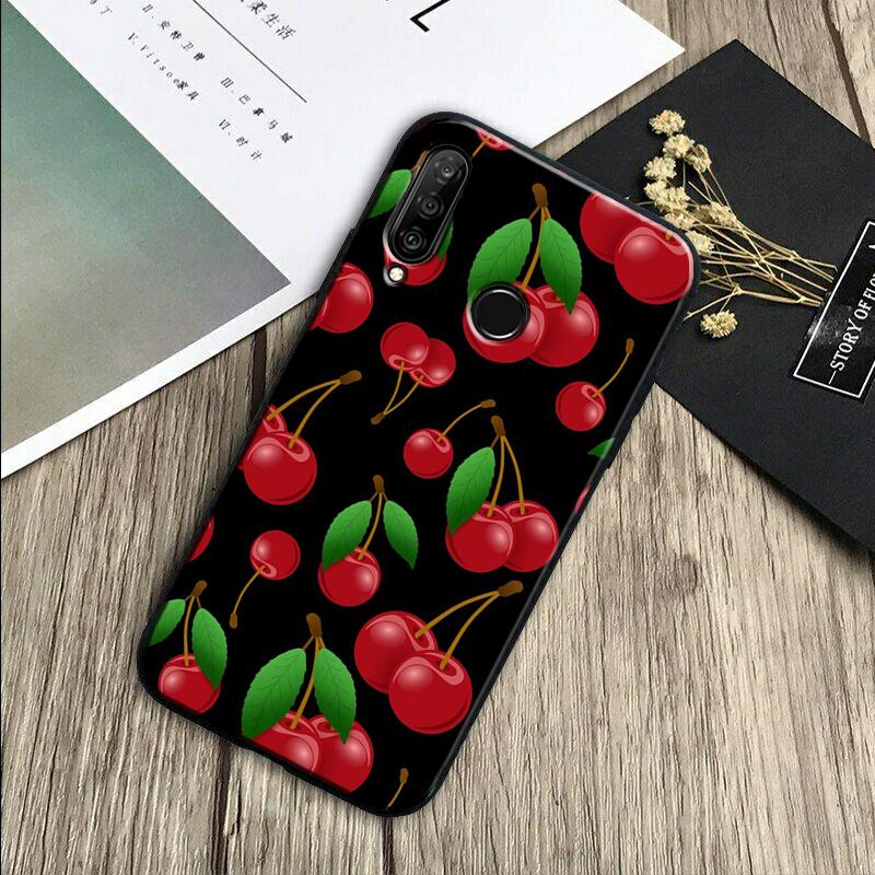 Food Fruit Red Cherry For Huawei Nova 7i 3i 8i 11 12i 10 9 SE Y60 Y61 Y70 Y72 Y73 Y90 Y91 P20 P30 Pro P40 Lite Case