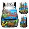 Sac à dos étudiant Roblox Sac à dos imprimé Roblox Sac à dos Mon Monde Sac à dos dessin animé anime pour enfants
