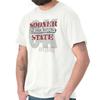 Oklahoma Sooner Map OK Vacation Souvenir Gift Adult Short Sleeve Crewneck Tee