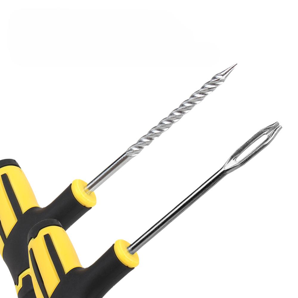 Car Tire Repair Kit Studding Tool Set Car Accessories Auto Bike Wheel Tubeless Vacuum Tire Cement Tool Puncture Plug