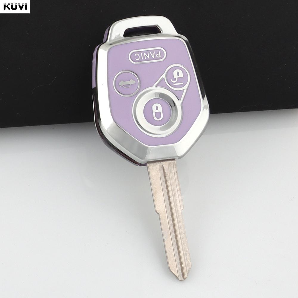 

Fashion Tpu Car Remote Key Case Cover Keychain Fit For Subaru Legacy Tribeca Impreza Forester Xv Shell Fob Protector