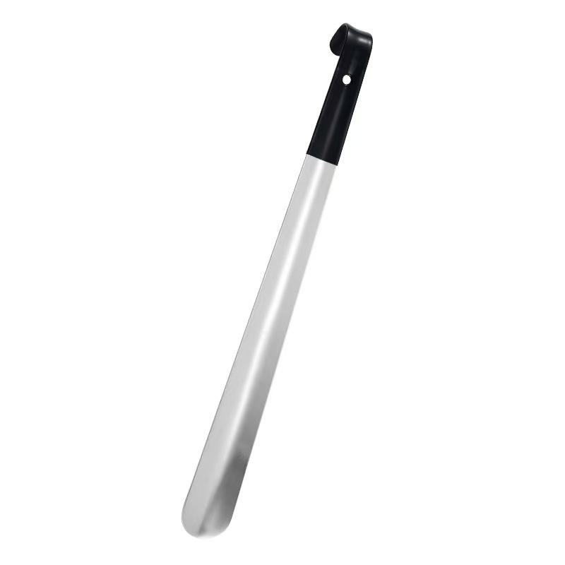 

1 шт. Рожок для обуви из нержавеющей стали с прорезиненной ручкой для удобного надевания обуви