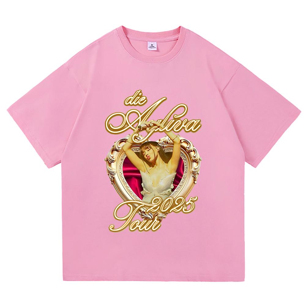 Tricou Ayliva Tour 2025 Modă de vară Bărbați/Femei Harajuku Grafic Retro Tricou Bumbac Casual de Înaltă Calitate Tricouri