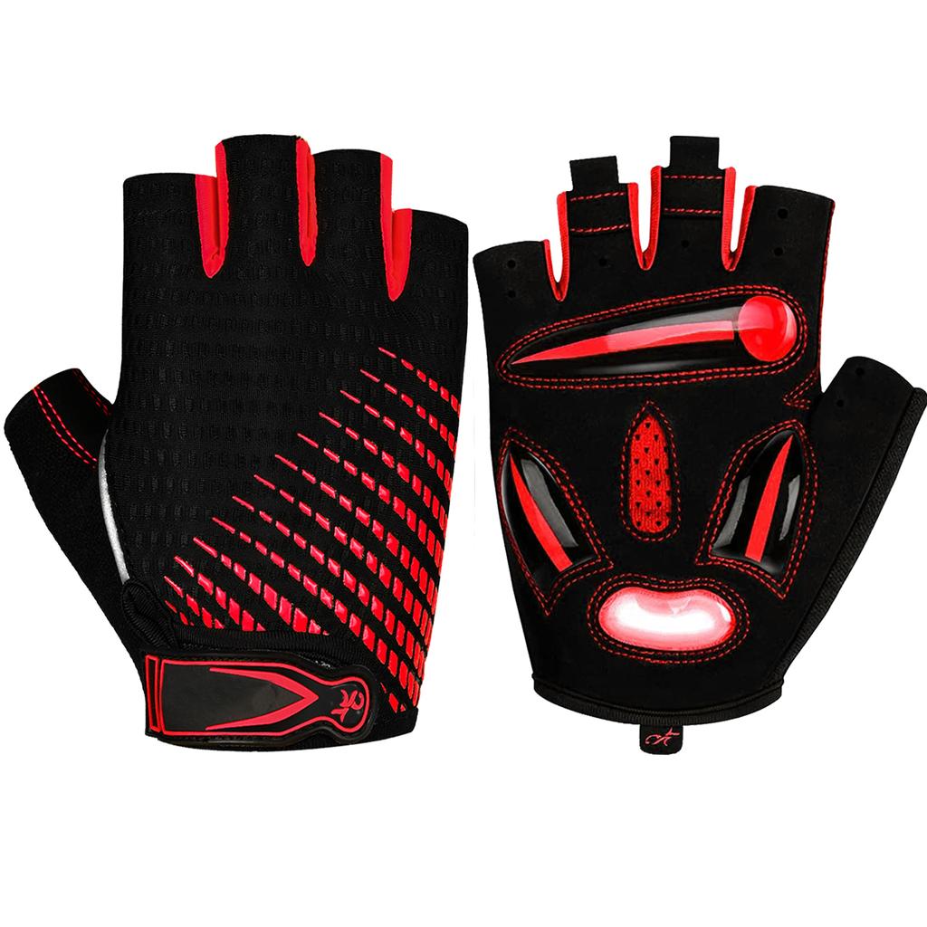 Gants De Vélo Été Doigts Mi-longs Unisexe - Pour BMX, Moto, Fitness, Randonnée, Fabriqués Au Pakistan