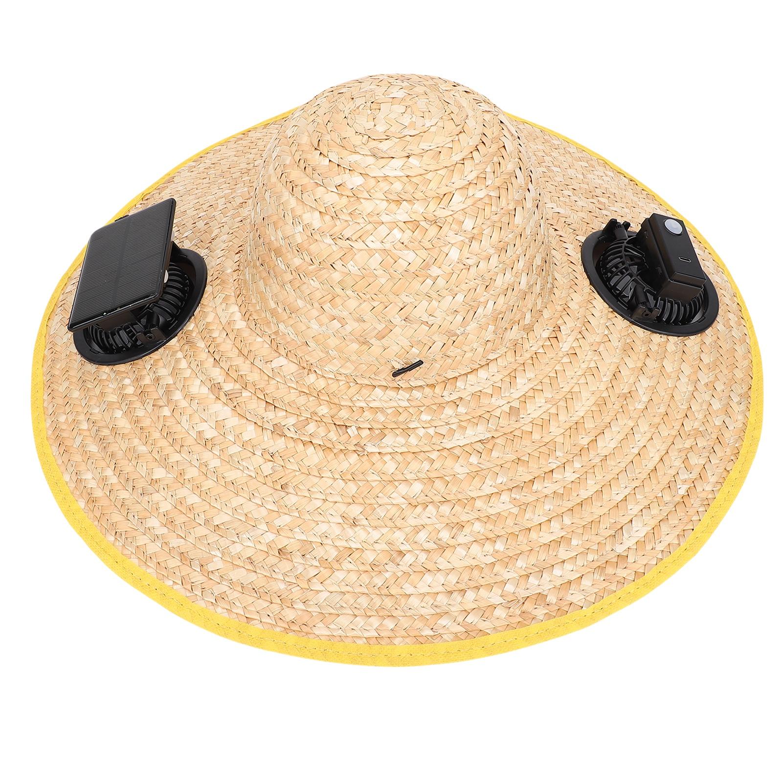 

Солнечная шляпа-вентилятор с солнечной зарядкой и зарядкой через USB, голосовым управлением с искусственным интеллектом, регулируемая 3-скоростная широкополая шляпа от солнца