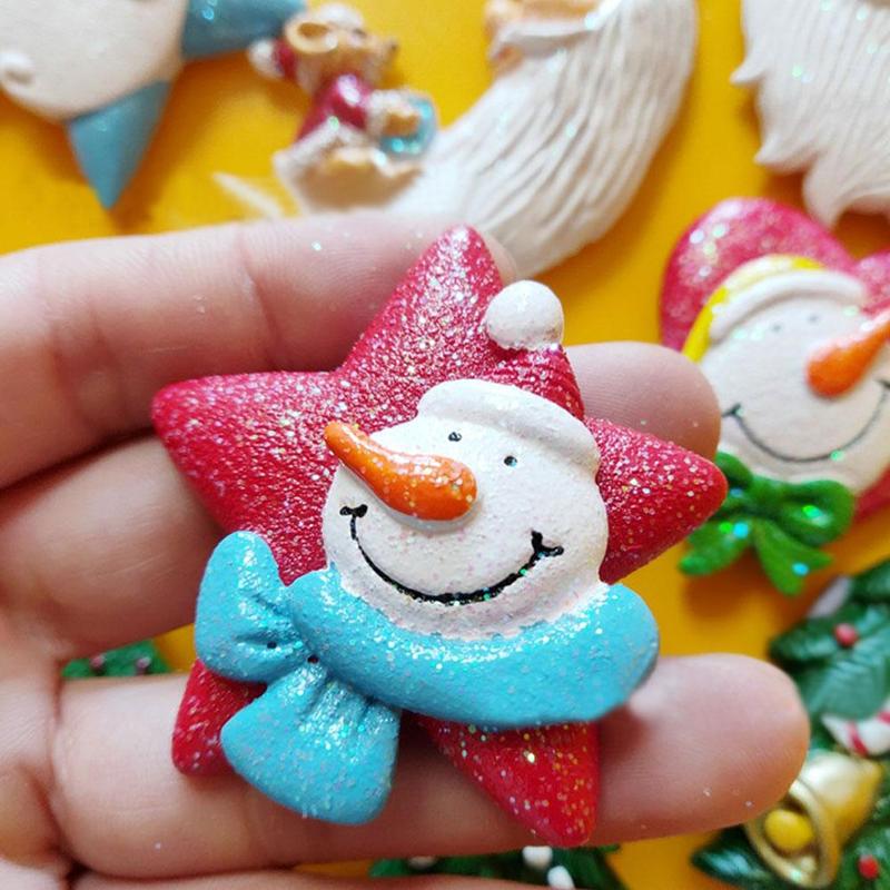 Buy Santa Claus Fridge Magnetic Sticker Christmas Refrigerator Magnet ...