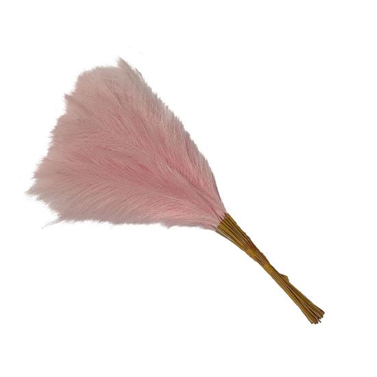 Vibrant Artificial Pampas Grass - 10 Pieces, Fade-Resistant Synthetic Fiber for Bohemian and Modern Decor