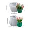 Vasi per Fiori Stampo in Silicone Vaso Ondulato in Pizzo Ornamenti Stampo Decorazioni per la Casa Stampo per Resina di Succulente Artigianato Fatto a Mano