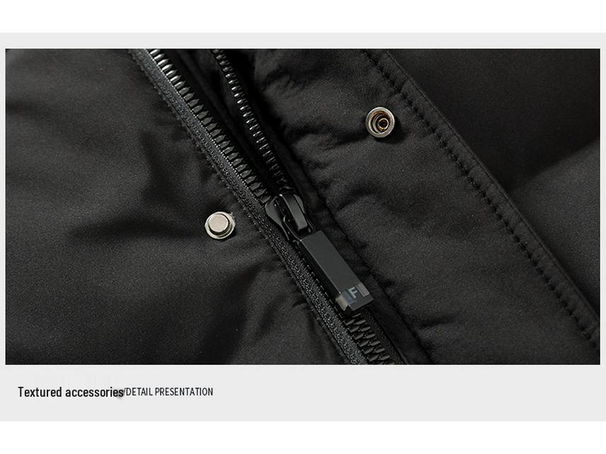 2025 Herren Winter Verdickte Daunen-Pufferjacke – Warm, Lässig, Modisch Kälteschutz
