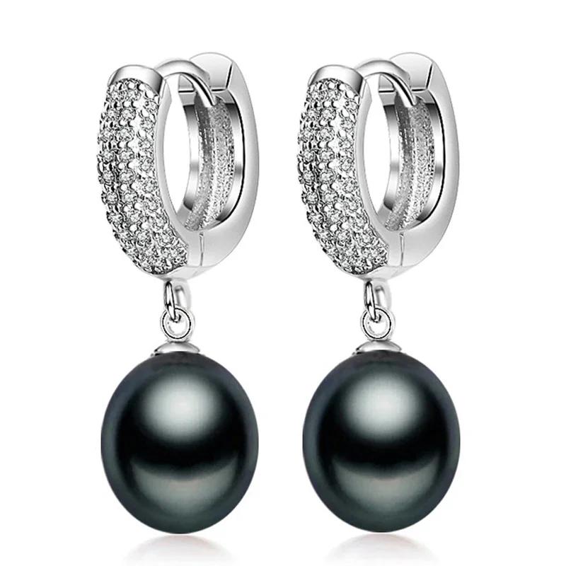   Natural Freshwater Big Baroque Pearl Drop Earrings 925 Sterling Silver Party Wedding Jewelry Gifts For Women Wholesale