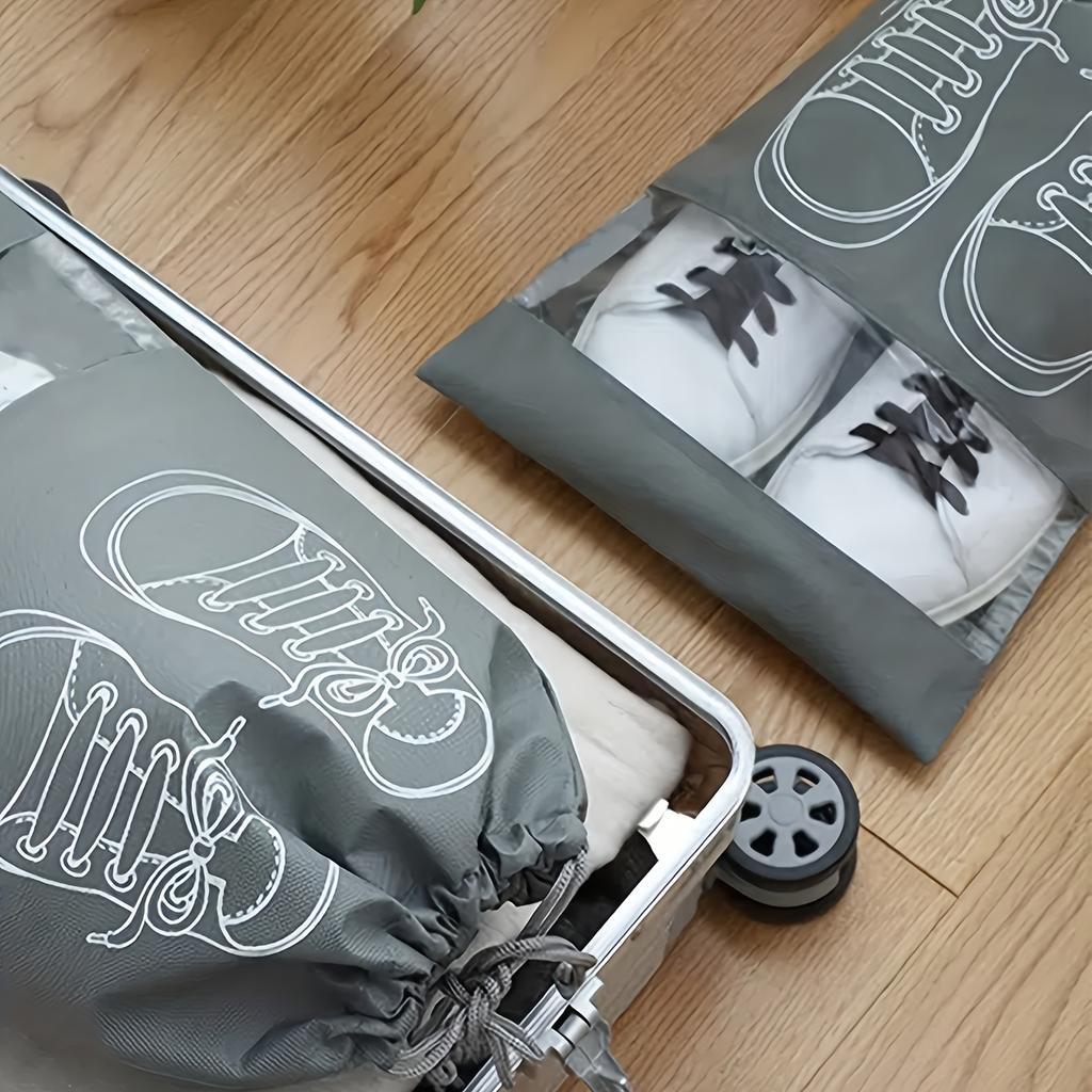 10/20 Stück Reise Schuhe Aufbewahrungsorganizer Tragbare Kordelzugverschluss Wasserdichte Taschen Perfekte Platzsparende Verpackung Ausflüge Essentiell