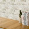 Subway Backsplash Tile Peel and Stick Wall Tiles for Bathroom Waterproof 10 Sheets Beige Stone Peel and Stick Backsplash