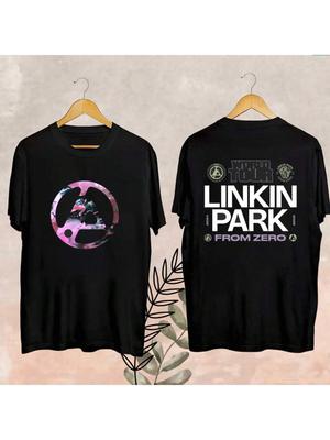 Camiseta Oficial De Hombre De La Gira Mundial From Zero De Linkin Park 2025 Fashion, Camisa Unisex De Cuello Redondo De
