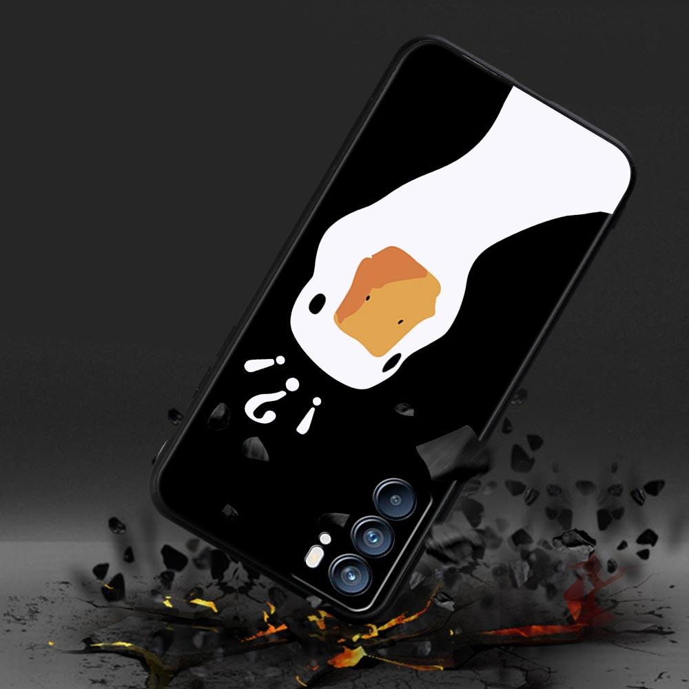 Cartoon Zweifel Ente Für Oppo Reno7 Reno6 Pro Plus A54 5G Handyhülle Find X6 X5 A53 A52 A9 2020 A15 A95 A17 A16 A76 A74 A57 Hülle