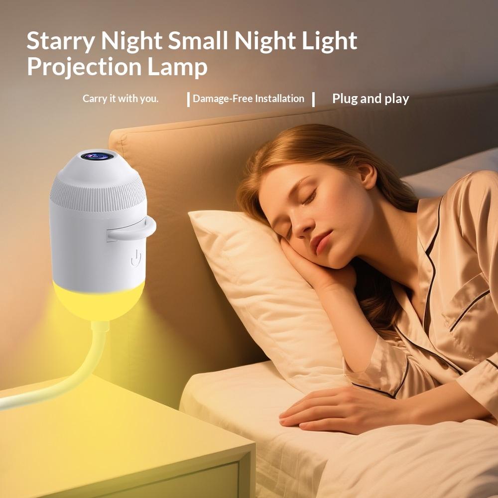 USB Car Starry Sky Projector Light Adjustable Angle Ambient Decor Lamp for Car Interior Bedroom Living Room Decoration Bulbs 7