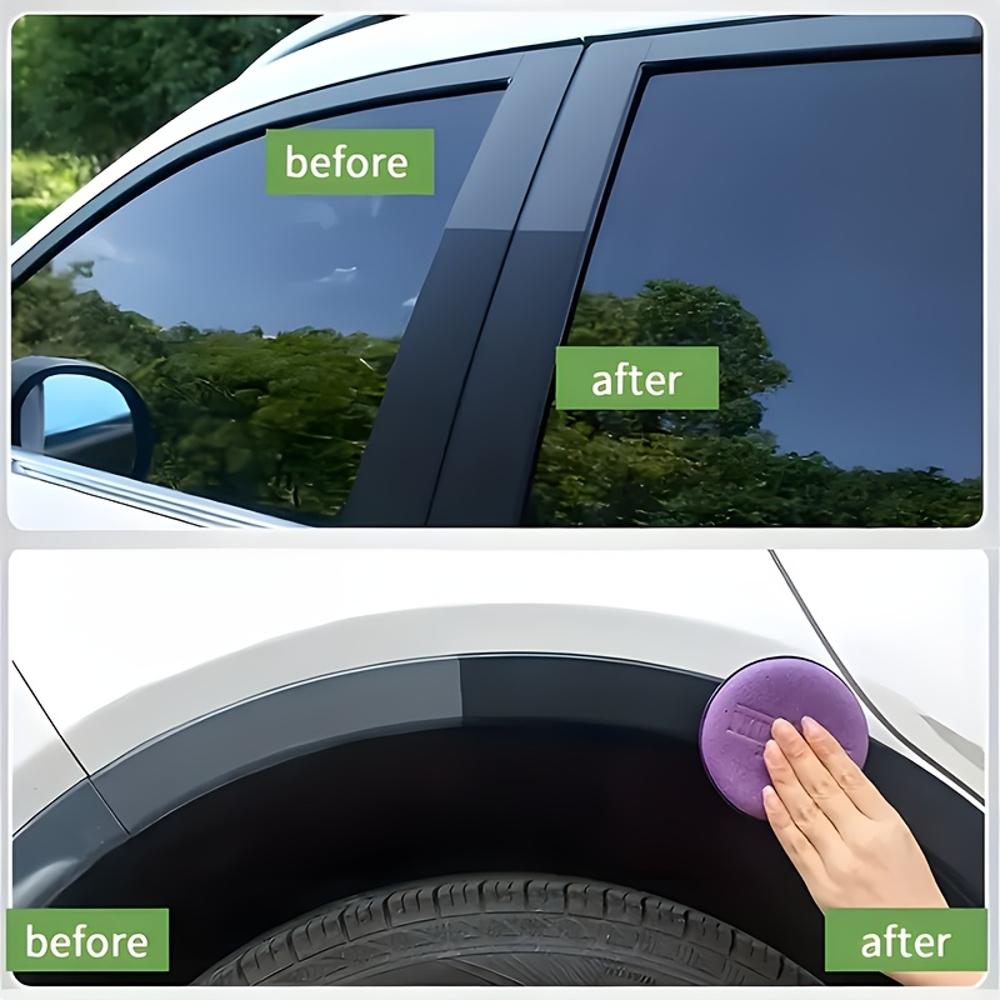 JOKJOK Automotive Plastic Restorer - All-in-One Plastic Scratch Repair, Anti-Aging Protection & Glossy Finish - Quick Fix for Ca