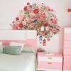 Les Fleurs Roses sur Le Grand Arbre et Les Stickers Muraux Décoratifs pour Le Salon et La Chambre de La Maison d'Oiseau