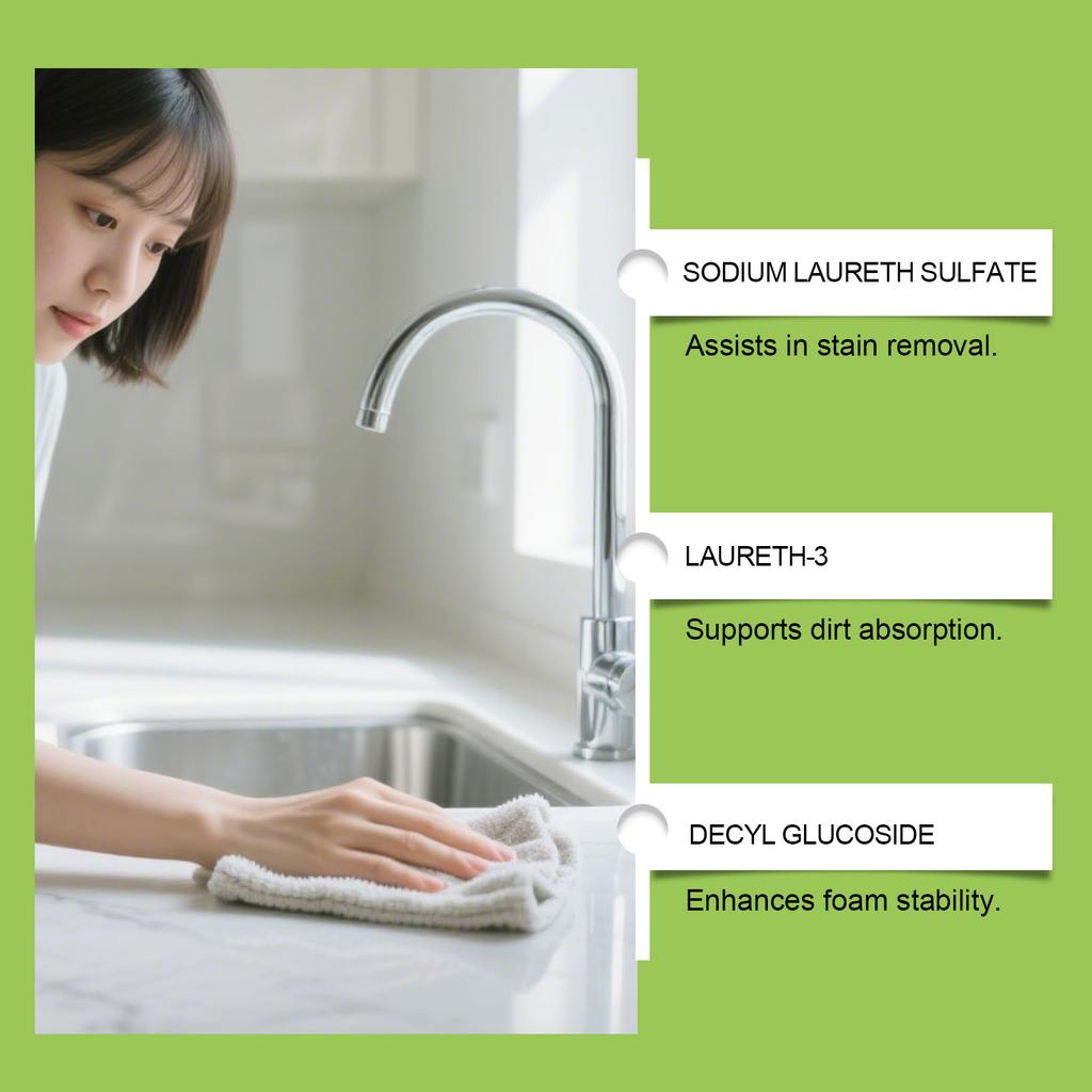 Multi-purpose No-rinse Cleaning Spray, Suitable For Everyday Kitchen Cleaning And Stain Removal, Foam, 120ml
