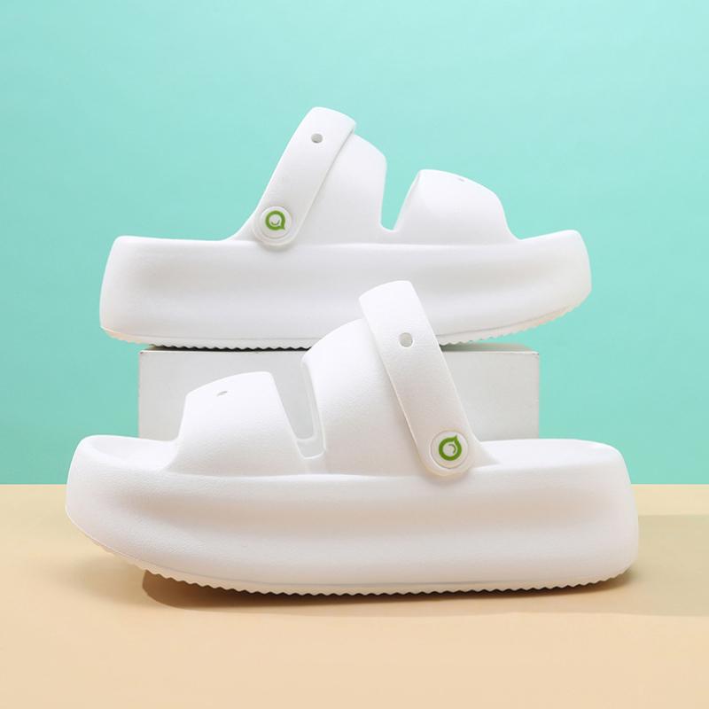 Fashion Women Summer Platform Sandals Thick Sole Home Street Slippers Soft EVA Girls Student Daily Walking Shoes 2 Way Wear Sandalias