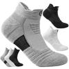 3 Pairs Breathable Mesh Athletic Terry Socks Cushioned Moisture-managing and Durable Reduces Foot for Running Hiking & Sports