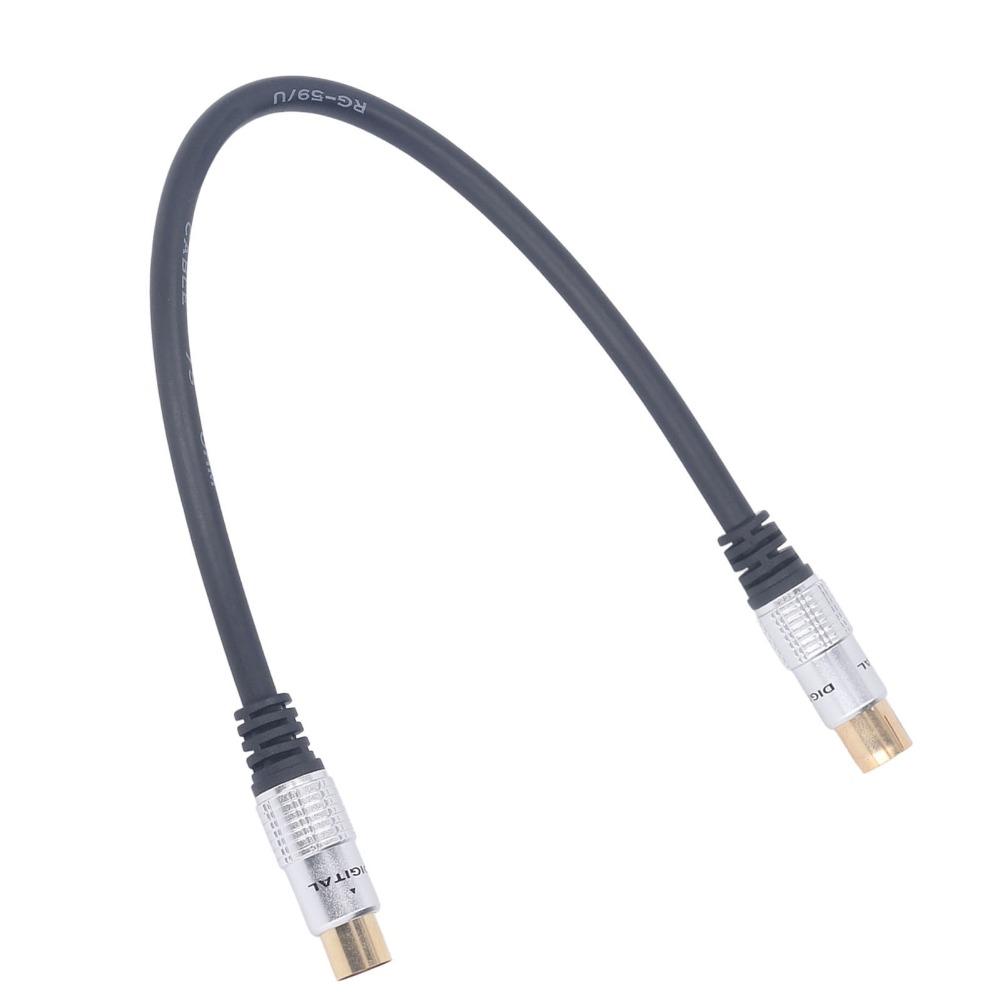 Gold Plating Joints Coaxial Cable Male To Female TV Signal Wire TV Wire RG59U Cable  Digital TV