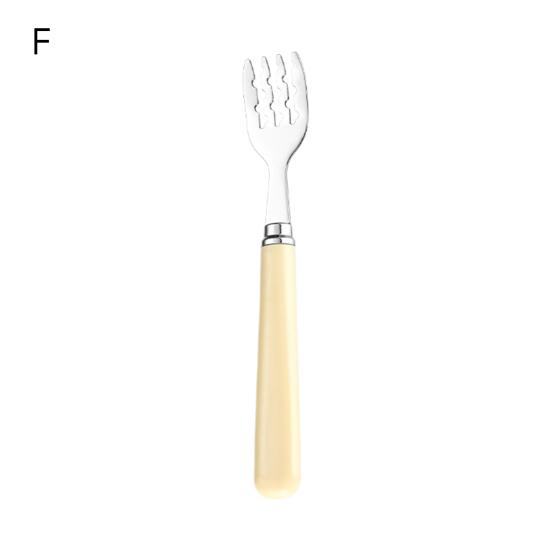 Esslöffel, Gabel, Fruchtpüreelöffel, Edelstahl, Kaffeerührlöffel, quadratischer Löffel, Küchengeschirr, Werkzeug, rostfrei, runder Suppenlöffel für Zuhause