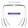 Finished Double Beam Presbyopia Glasses Unisex Ladies Anti Blue Light Reading Eyeglasses Optical Prescription Far Sight Eyewear