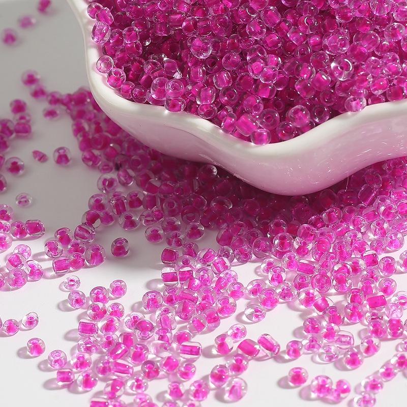 2-4mm Dyed Core Rice Beads Glass Beads Handmade Diy Jewelry Materials Homemade Earrings Tassels Loose Beads Beads for Jewelry Making